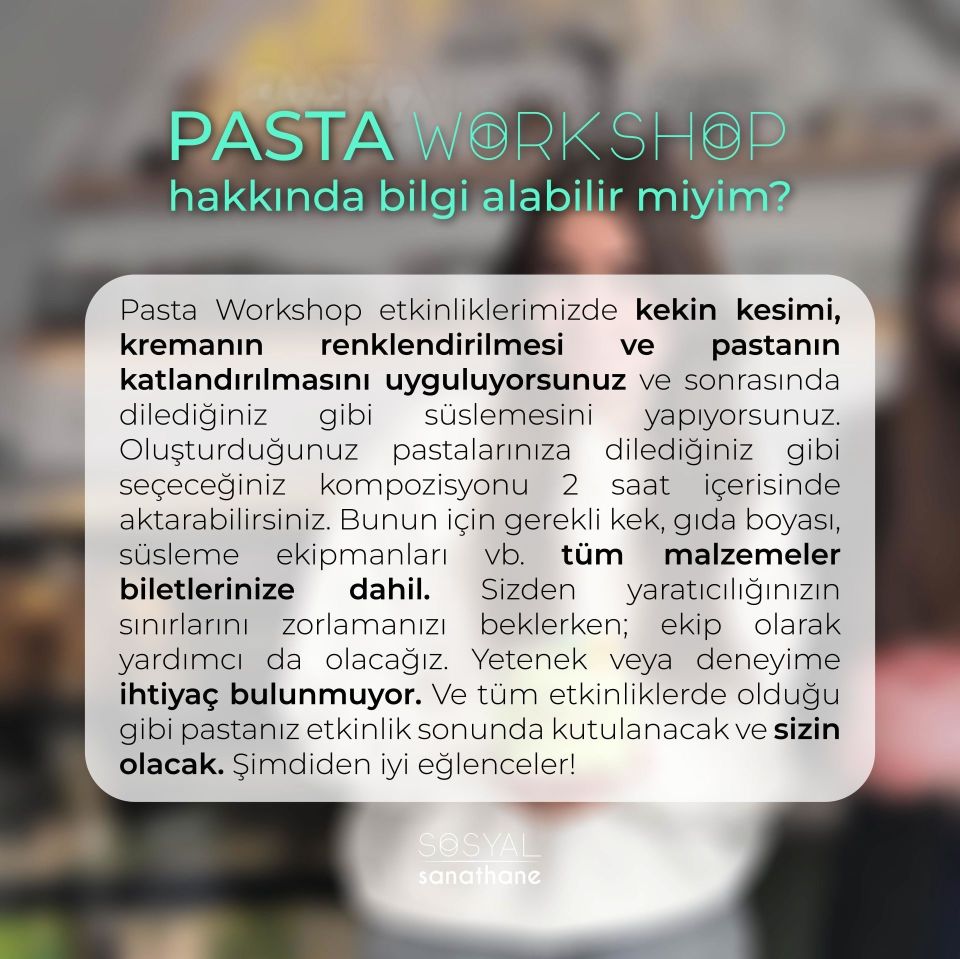 Pasta Workshop - Etkinlik Biletleri